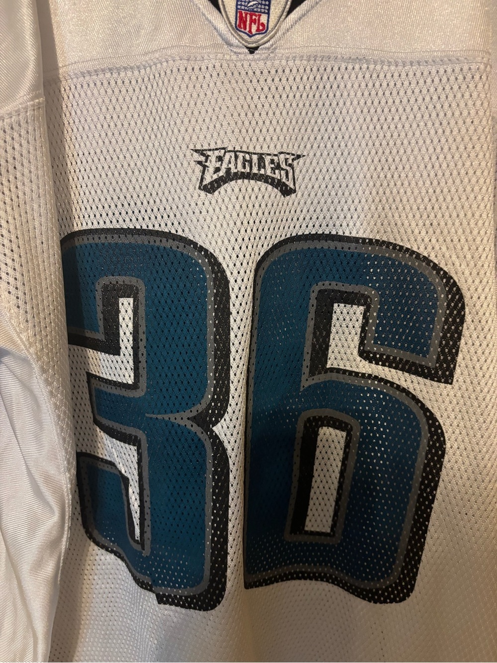 Westbrook #36 White and Teal Men’s Football Jersey. X-Large - Picture 5 of 7